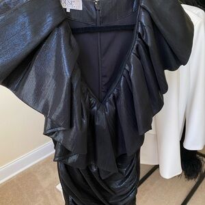 House of CB dress in black metallic. Size XS.